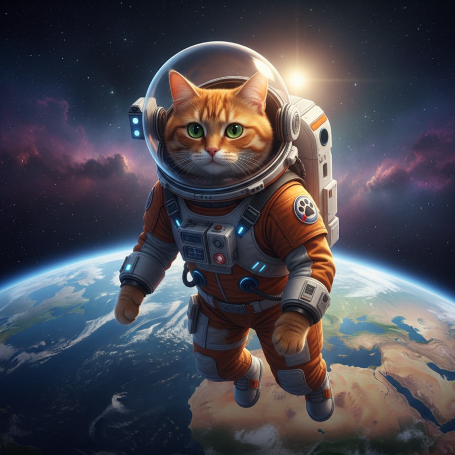 Кот-космонавт